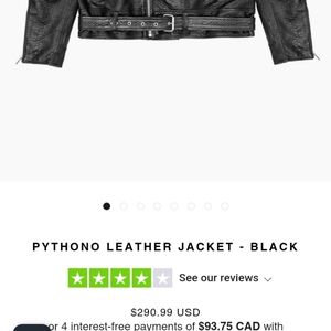 Men's kollar leather jacket